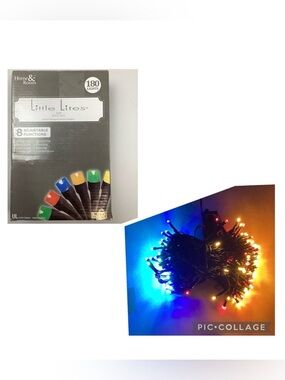 Home & Room Little Lites 180 LED lights/ 62.5 ft -Indoor/Outdoor Christmas